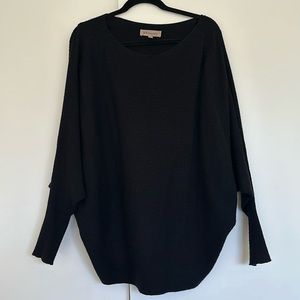 PHILOSOPHY, Black Soft Long Sleeve Sweater, Size L